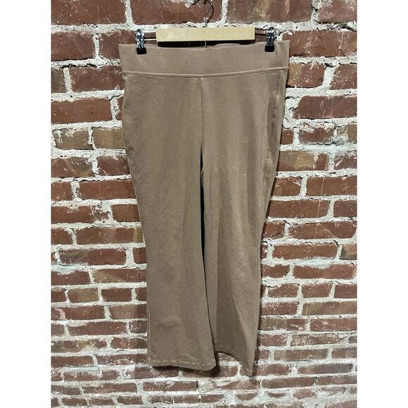 Lands End Women’s Brown Flared Pull On Legging Pants Size Medium - Picture 1 of 3